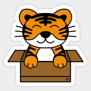 Tiger doodle Sticker